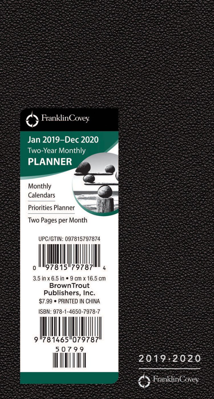 Franklincovey Planner 2019 Pocket Planner Black