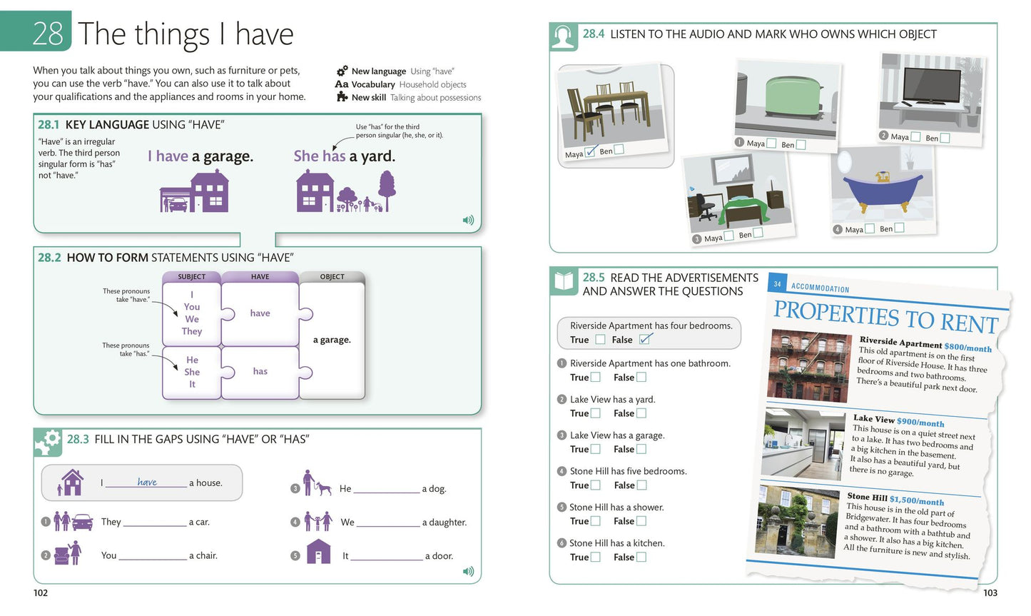 English for Everyone: Level 1: Beginner, Course Book