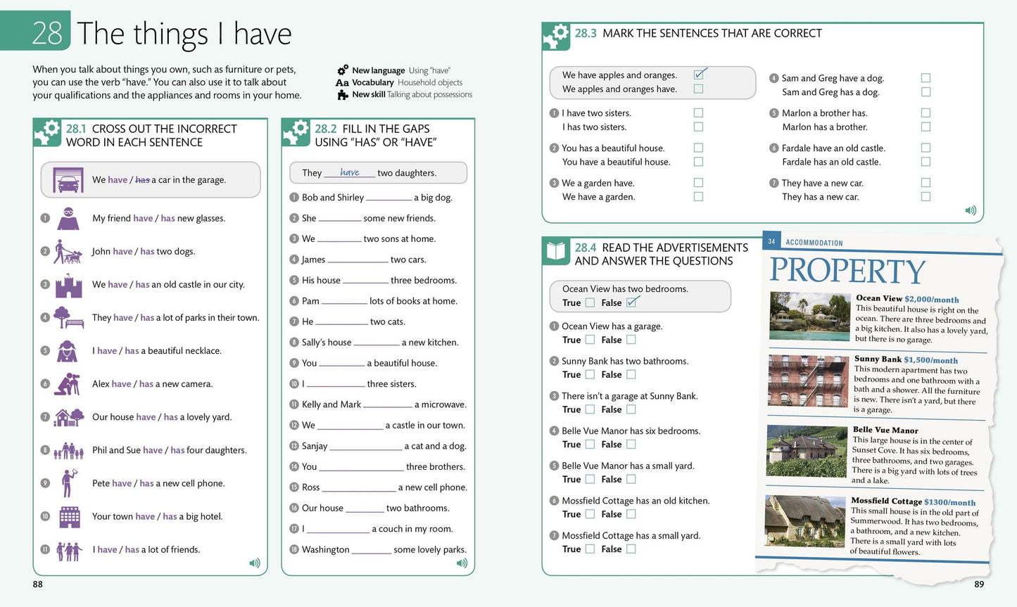 English for Everyone: Level 1: Beginner, Practice Book