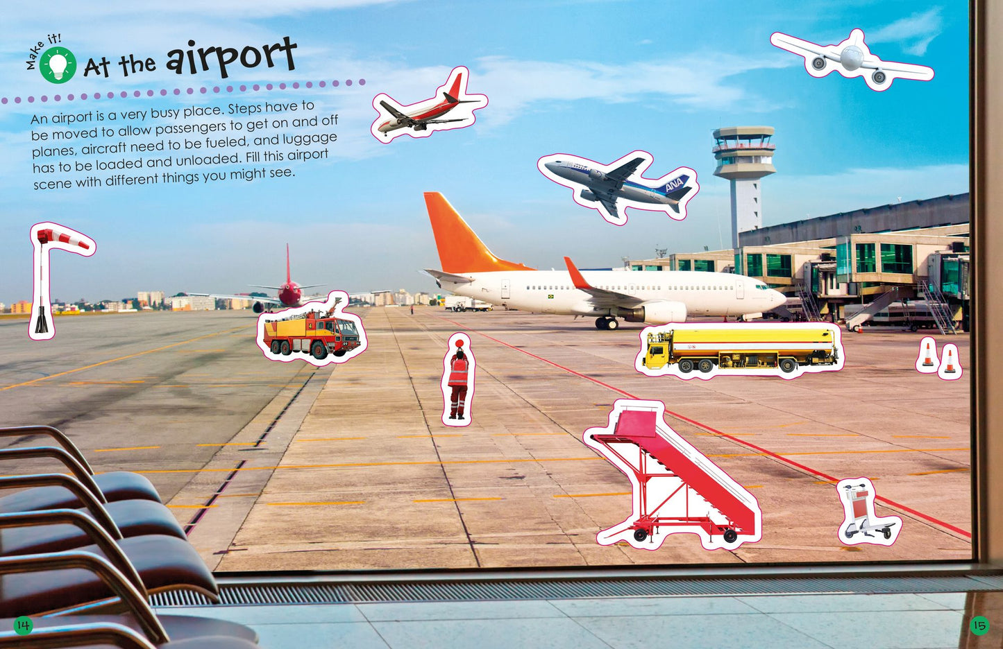 Ultimate Sticker Book: Airplanes and Other Flying Machines