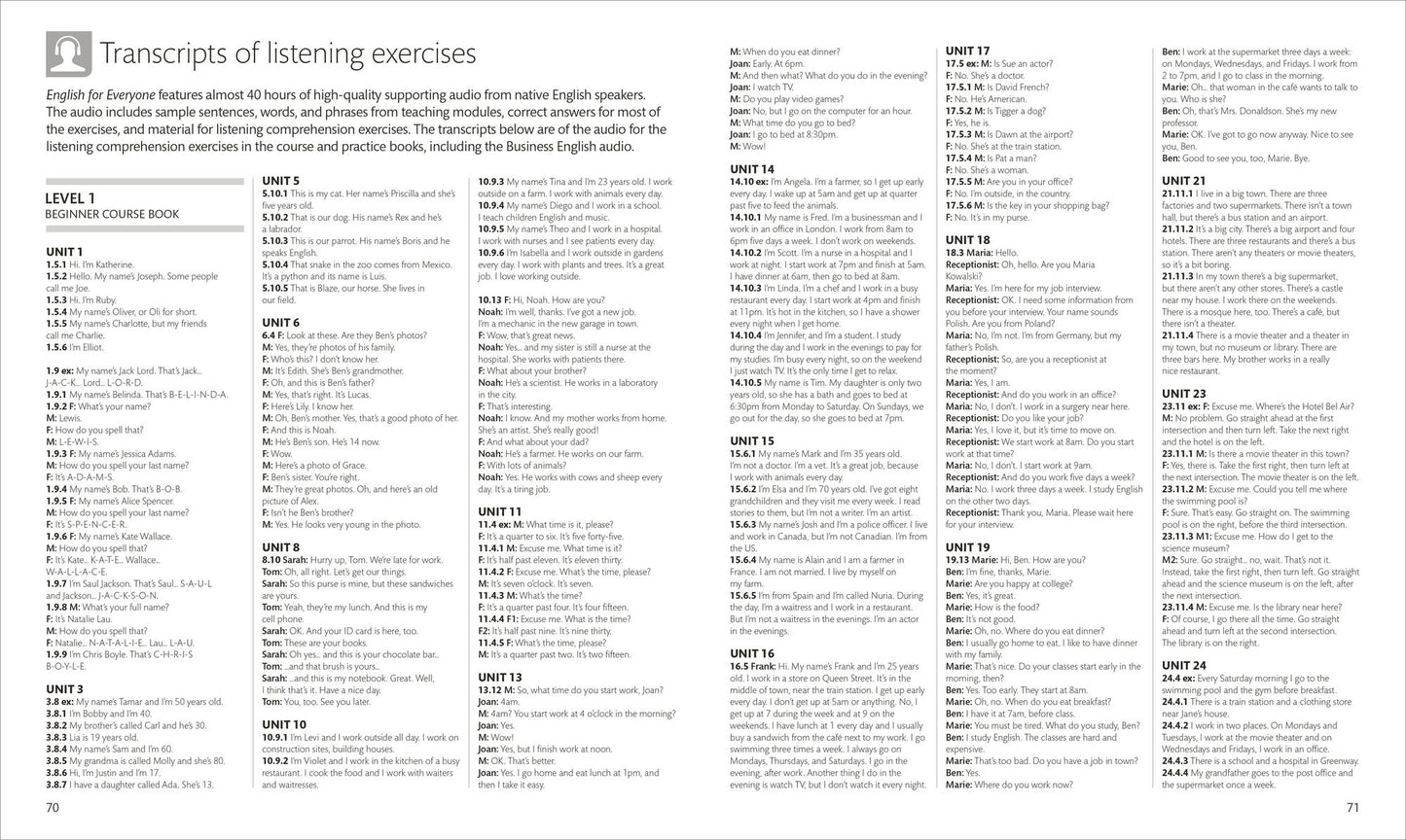 English for Everyone Teacher's Guide