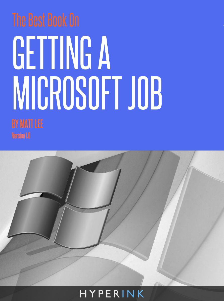 The Best Book On Getting A Microsoft Job