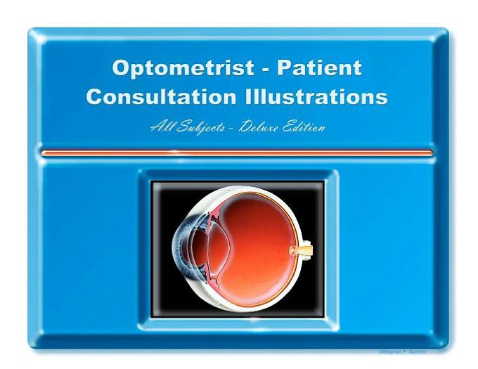 Optometrist-Patient Consultation Illustrations - Deluxe Edition: Exam Room Portfolio