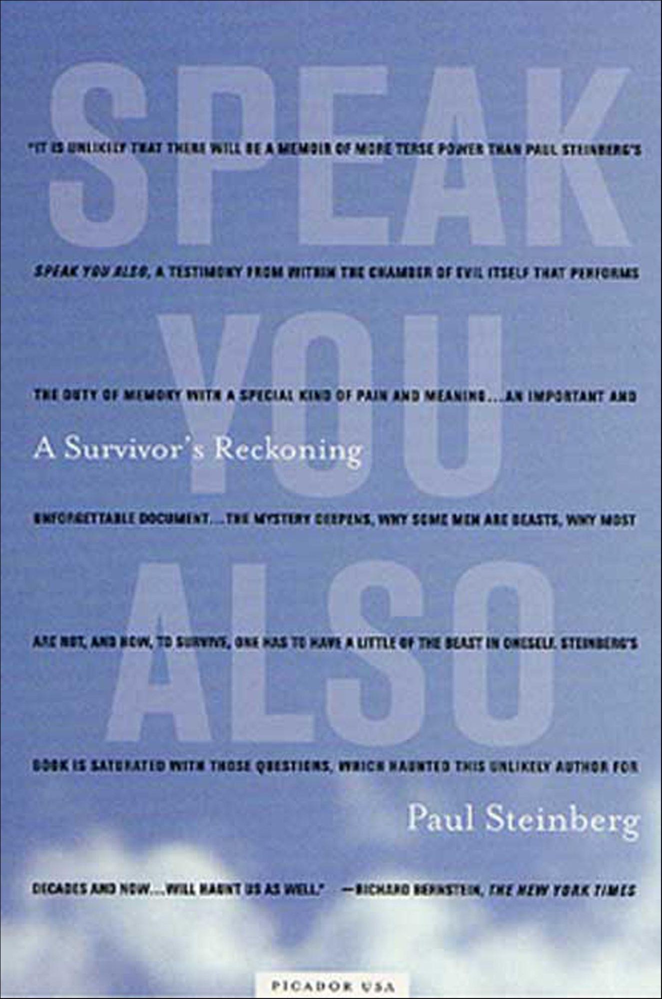 Speak You Also: A Holocaust Memoir