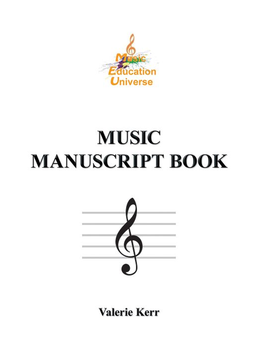 MUSIC MANUSCRIPT BOOK