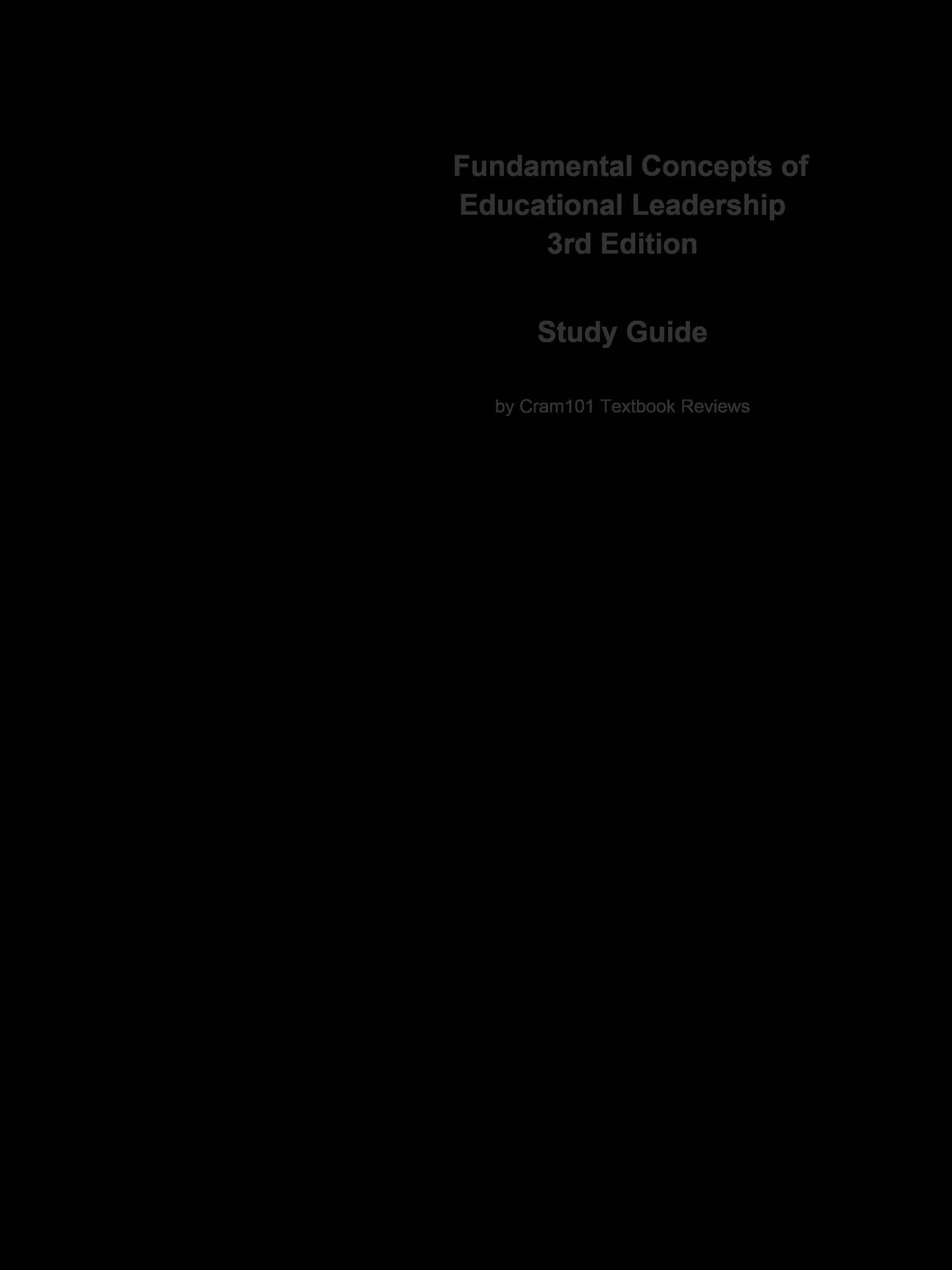 e-Study Guide for: Fundamental Concepts of Educational Leadership by Taher A. Razik, ISBN 9780132332712