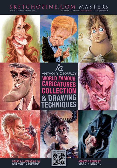 Sketchozine.com Masters: World Famous Caricatures Collection and Drawing Techniques