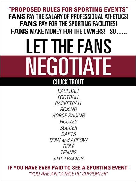 Let the fans negotiate