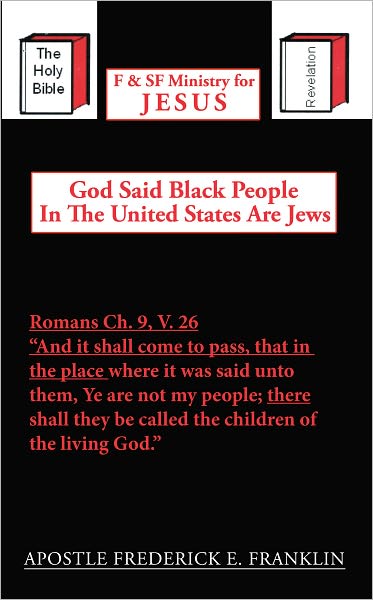 God Said Black People In The United States Are Jews