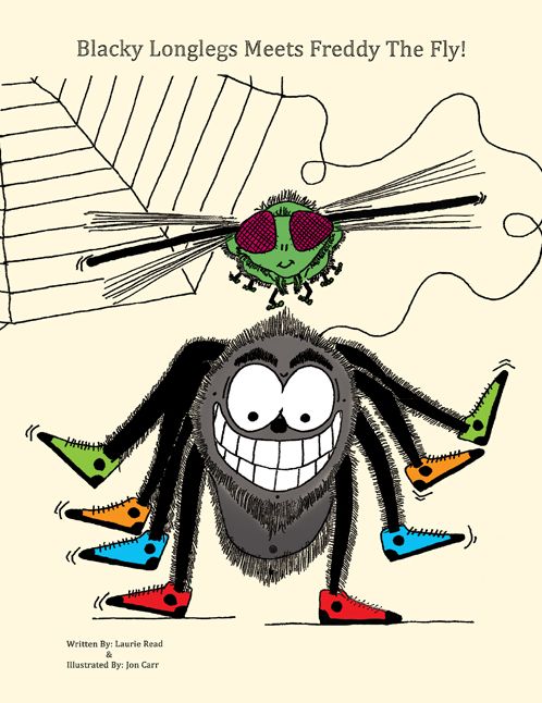 Blacky Longlegs Meets Freddy the Fly (PagePerfect NOOK Book)