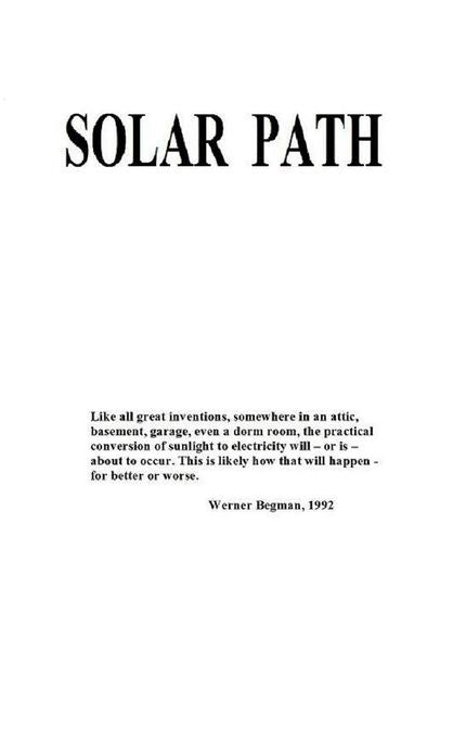 Solar Path: What happens when the practical conversion of sunlight happens