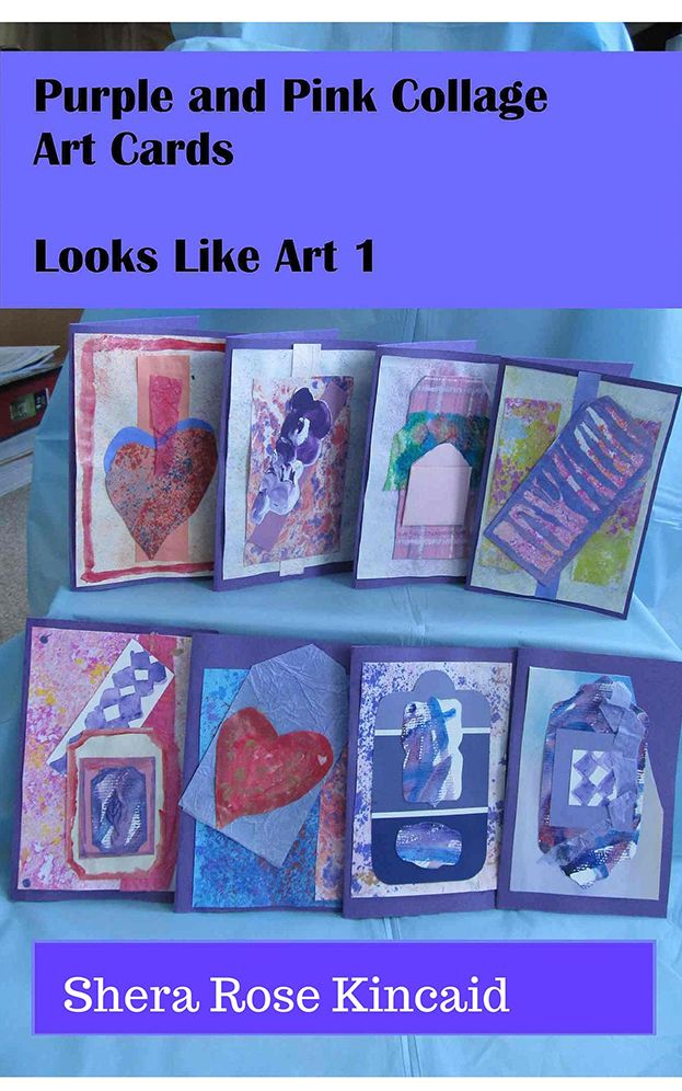 Purple and Pink Collage Art Cards: Looks Like Art 1