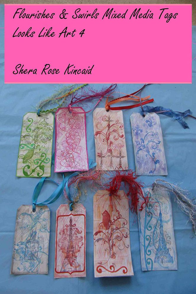 Flourishes and Swirls Mixed Media Tags: Looks Like Art 4