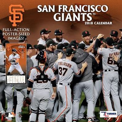2018 SAN FRANCISCO GIANTS 12X12 TEAM WALL CALENDAR