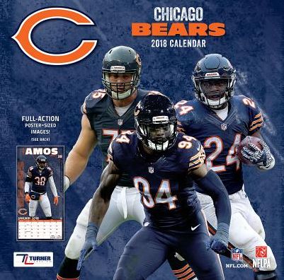 2018 CHICAGO BEARS 12X12 TEAM WALL CALENDAR