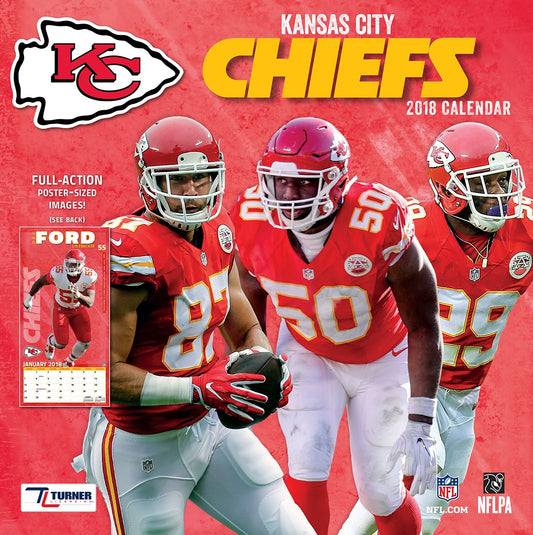 2018 KANSAS CITY CHIEFS 12X12 TEAM WALL CALENDAR