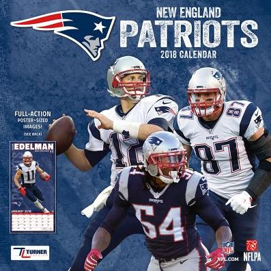 2018 NEW ENGLAND PATRIOTS 12X12 TEAM WALL CALENDAR
