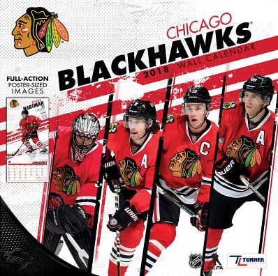 2018 CHICAGO BLACKHAWKS 12X12 TEAM WALL CALENDAR