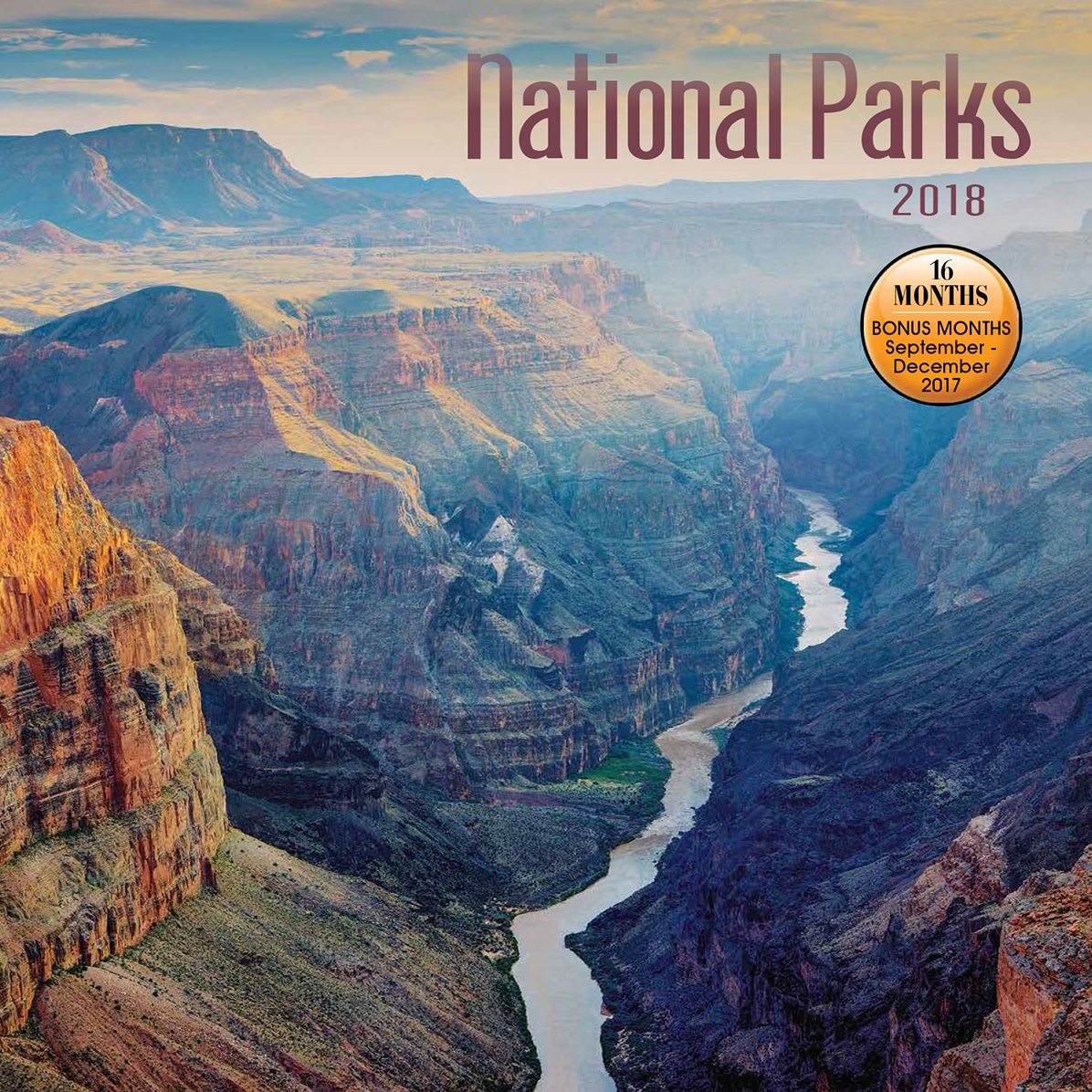 2018 NATIONAL PARKS 16 MONTH WALL CALENDAR