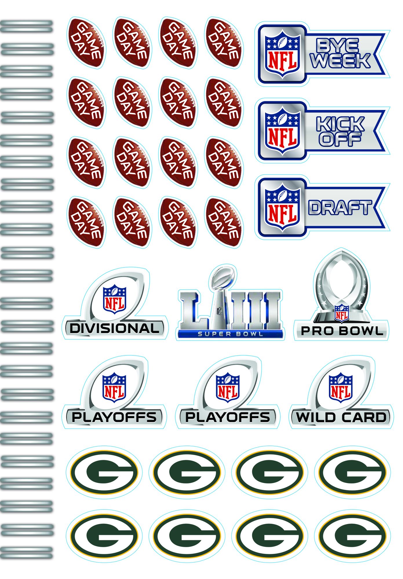 Green Bay Packers 2019 Tabbed Planner
