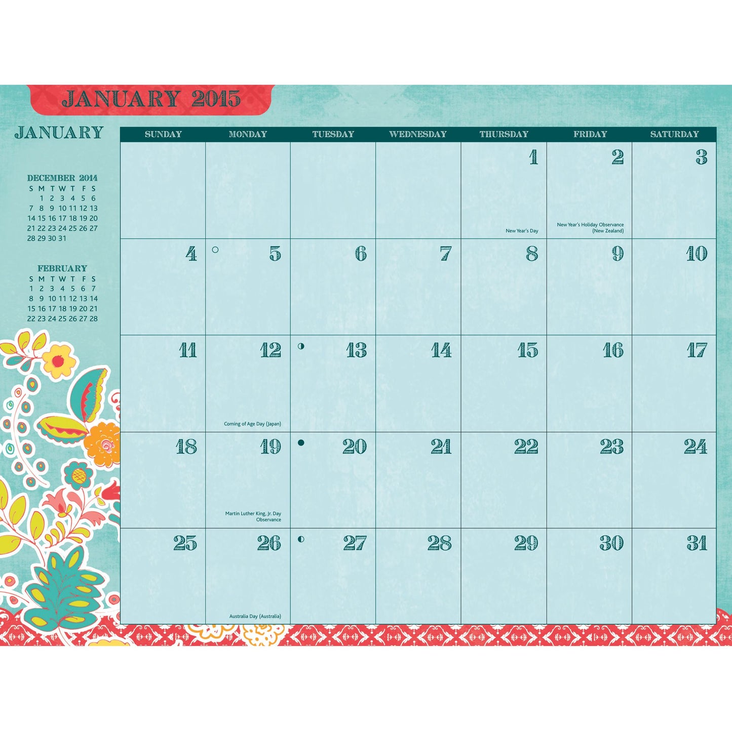 Fresh Picked 2015 File-It Calendar