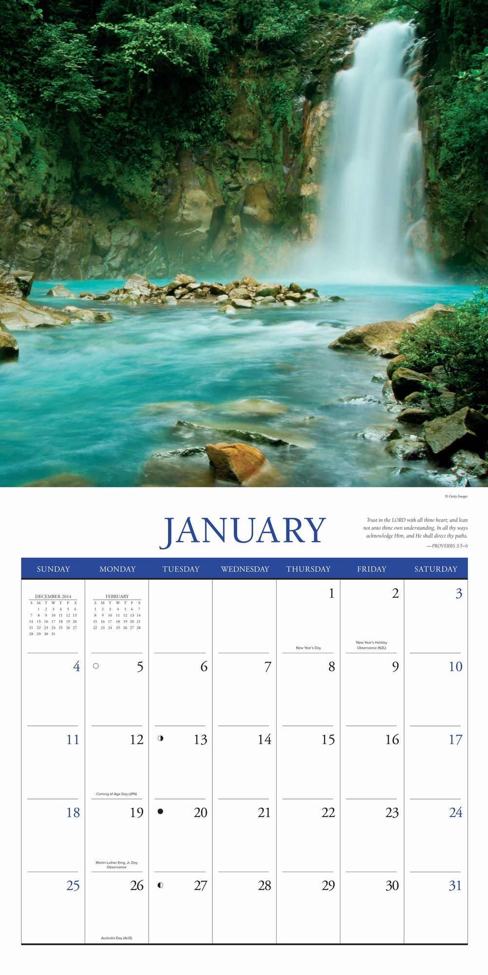 Bible Verses 2015 Calendar