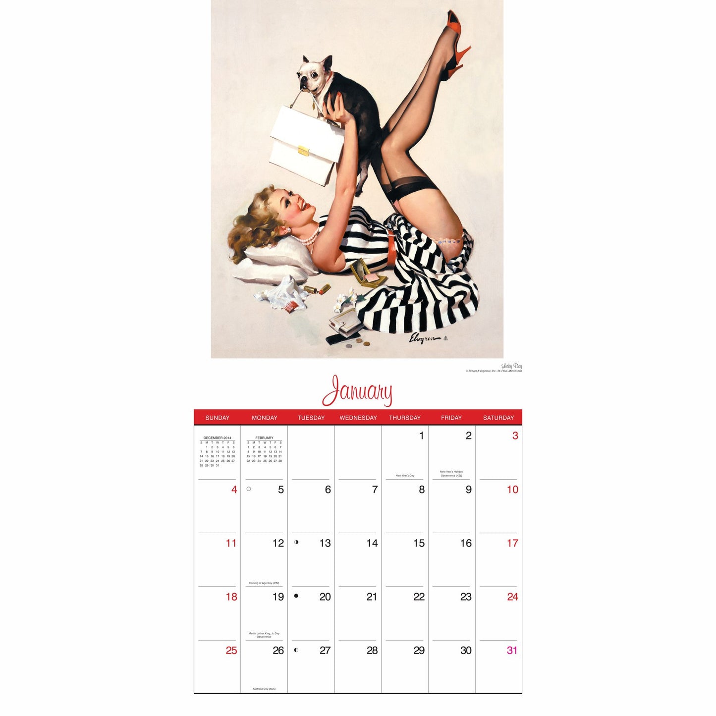 Pin Up 2015 Calendar