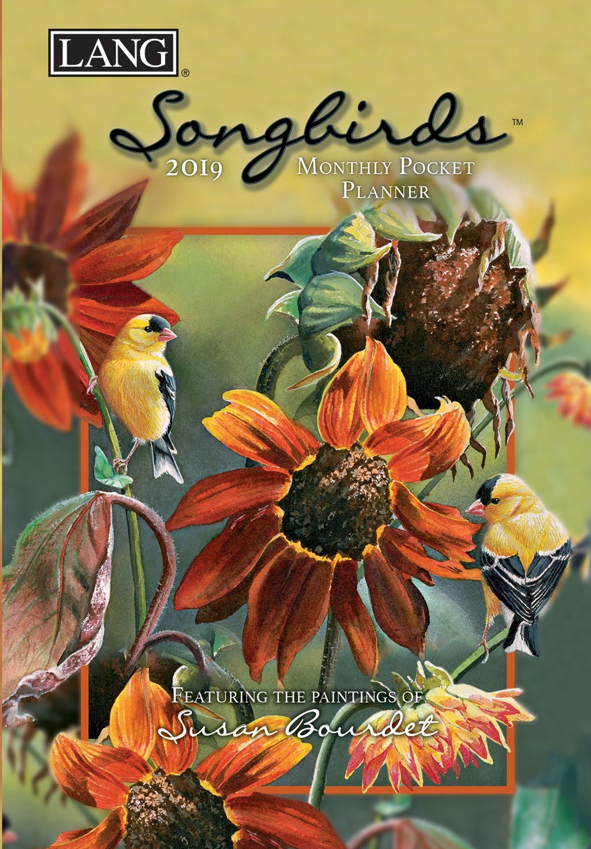Songbirds 2019 4.5 X 6.5 Monthly Pocket Planner