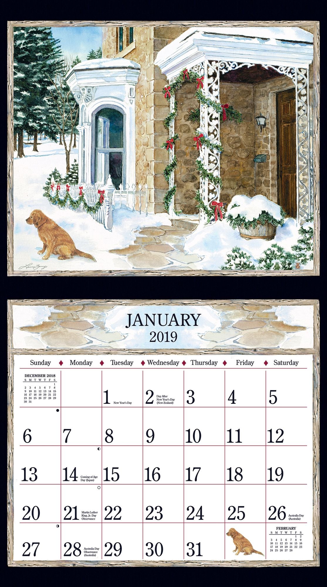 Country Welcome 2019 14x12.5 Wall Calendar