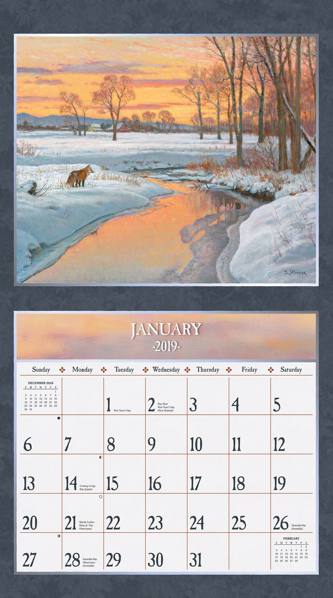 Four Seasons 2019 14x12.5 Wall Calendar