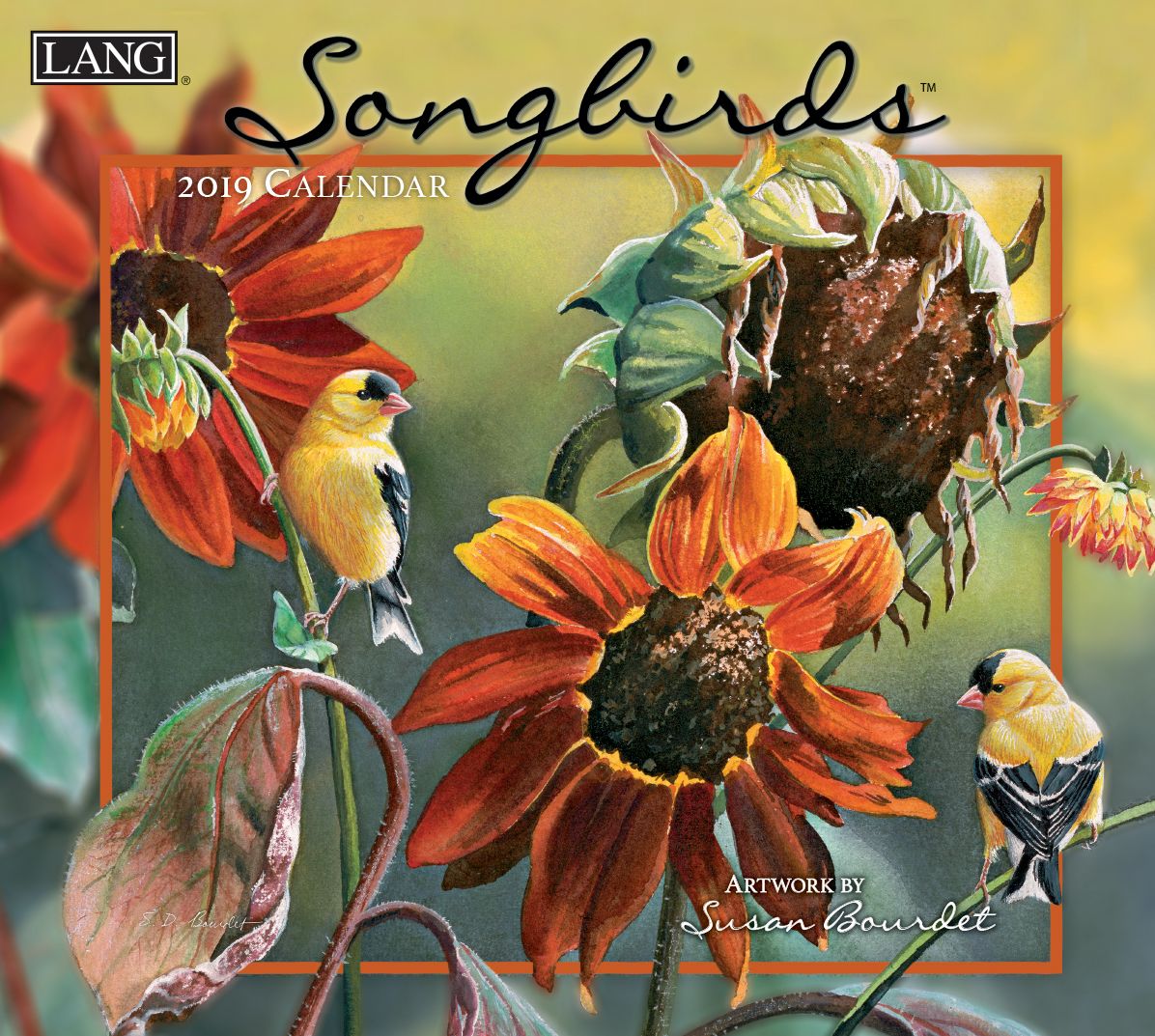 Songbirds 2019 14x12.5 Wall Calendar