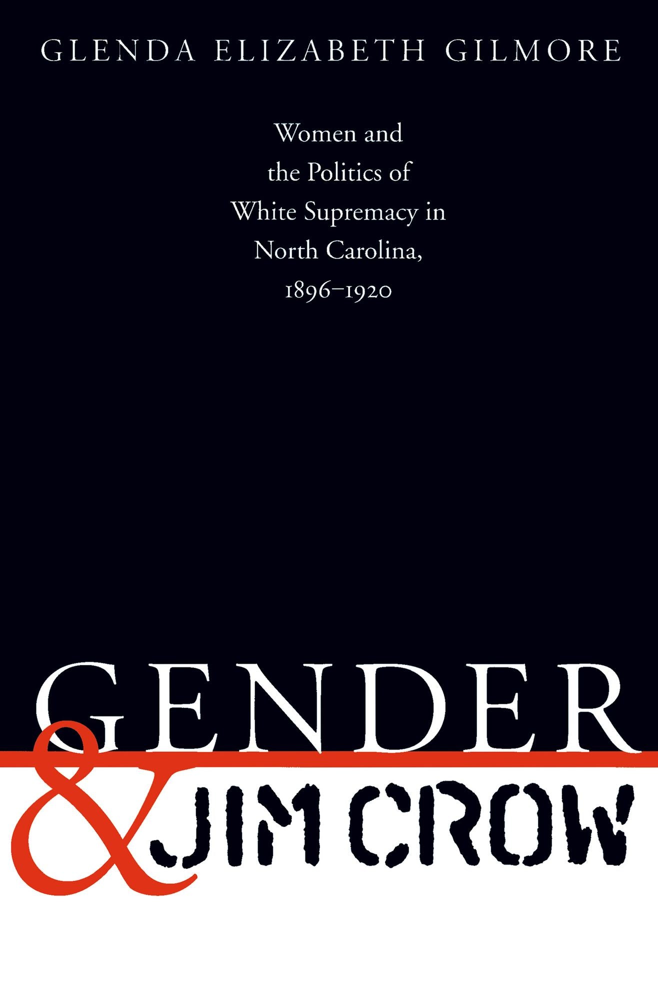Gender and Jim Crow: Women and the Politics of White Supremacy in North Carolina, 1896-1920