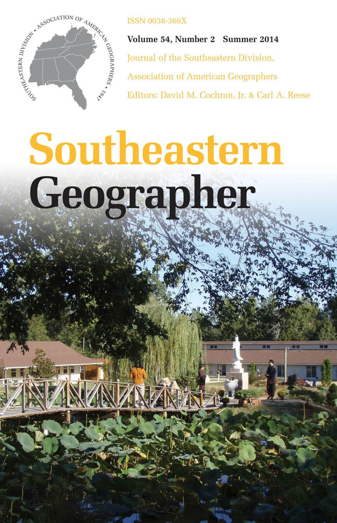 Southeastern Geographer: Summer 2014 Issue