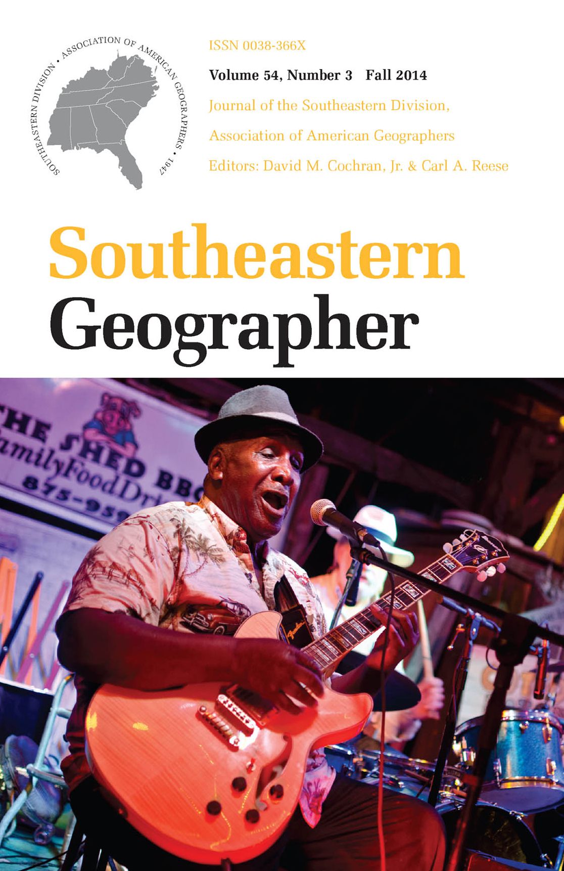 Southeastern Geographer: Fall 2014 Issue