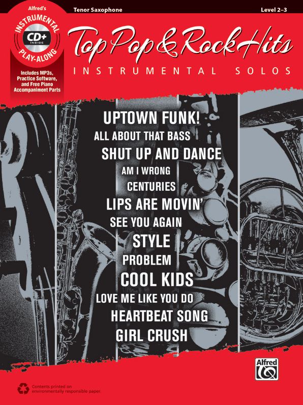 Top Pop & Rock Hits Instrumental Solos : Tenor Sax