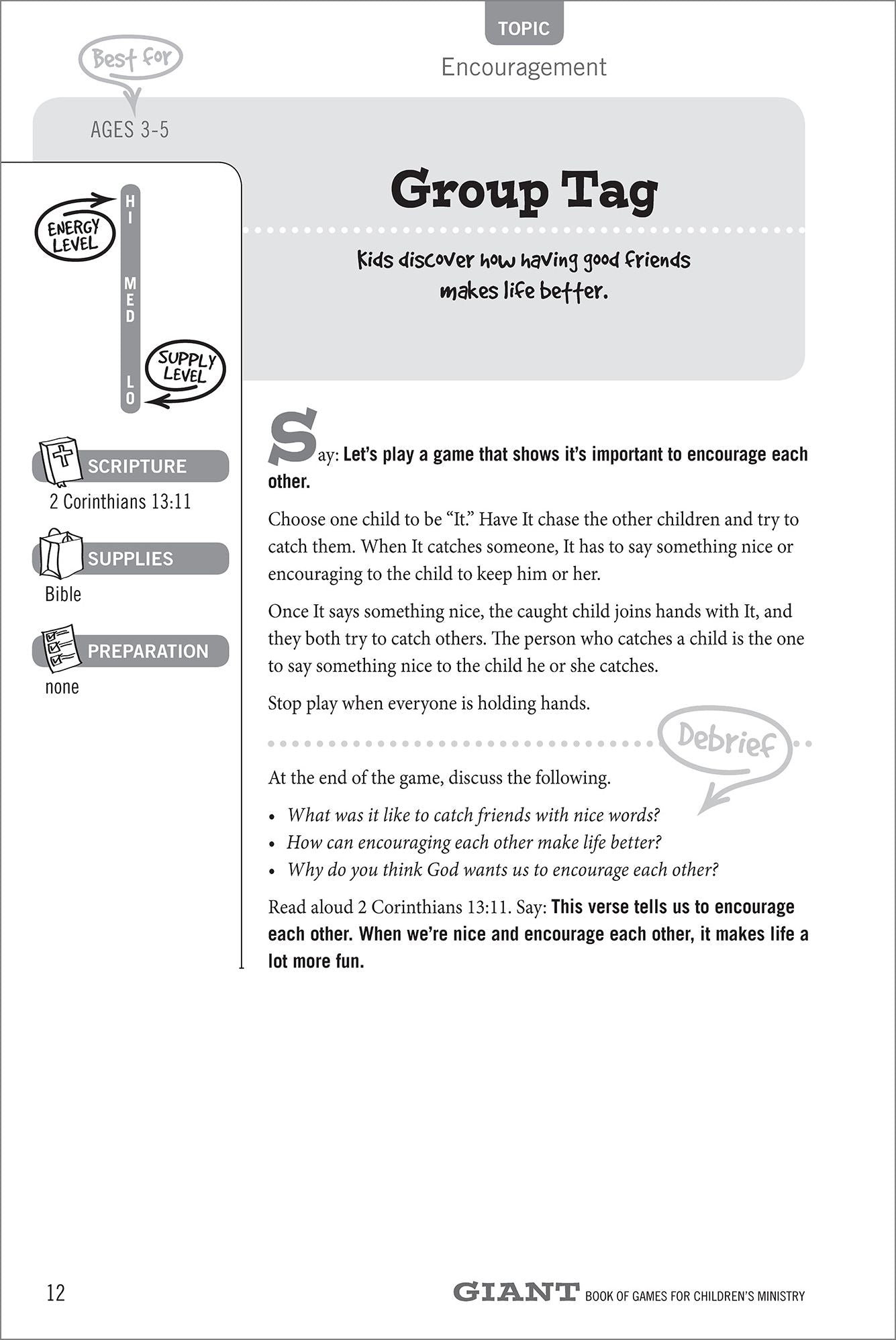 The Giant Book of Games for Children's Ministry