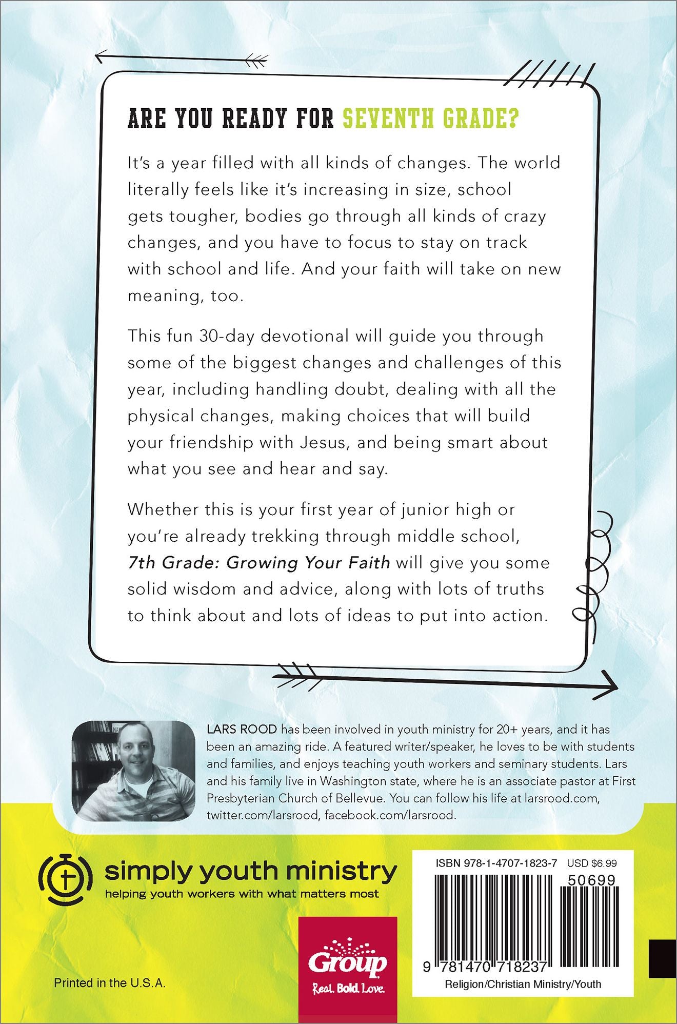 7th Grade: A 30-Day Devotional: Growing Your Faith