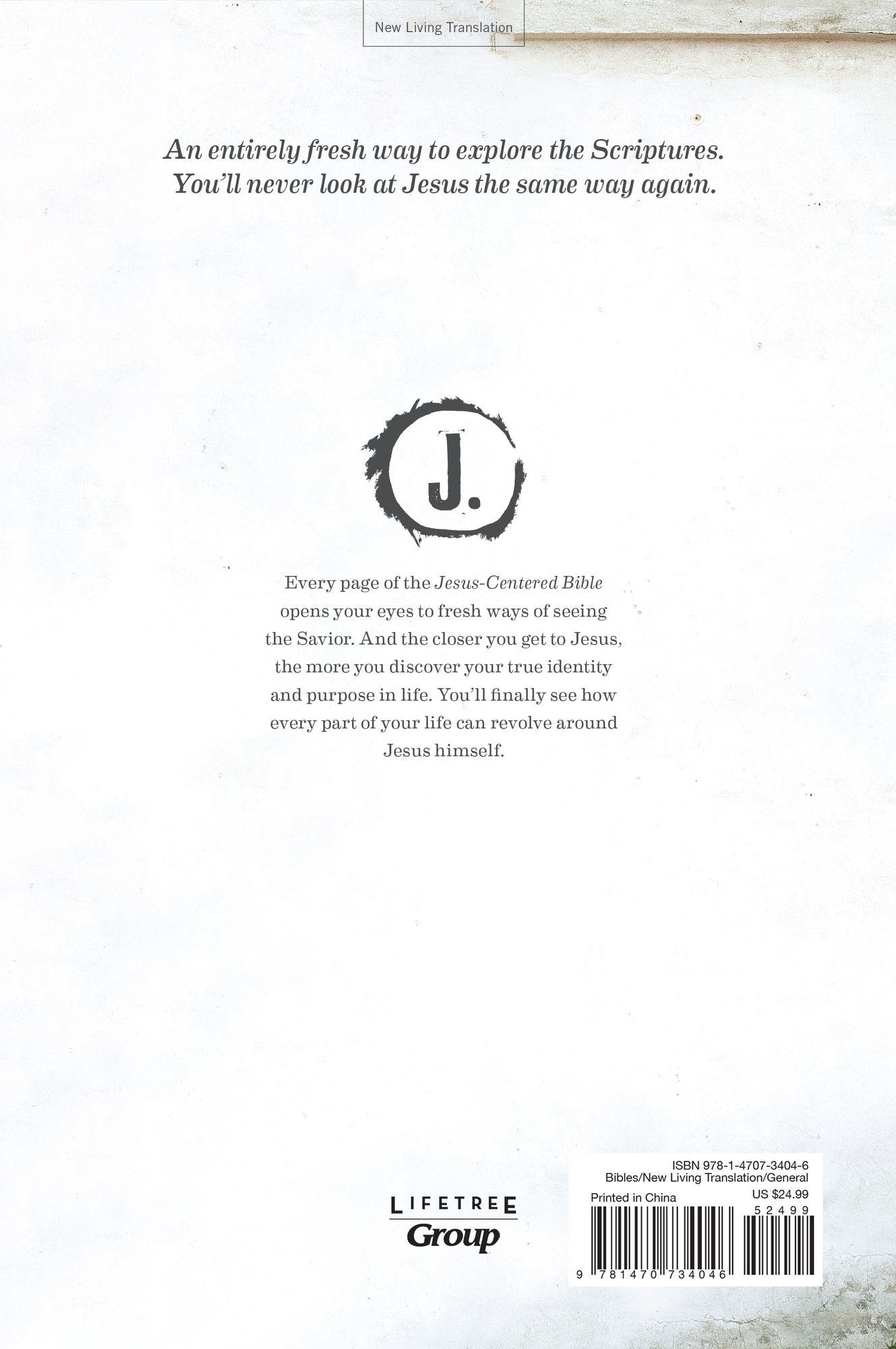 Jesus-Centered Bible NLT, Hardcover