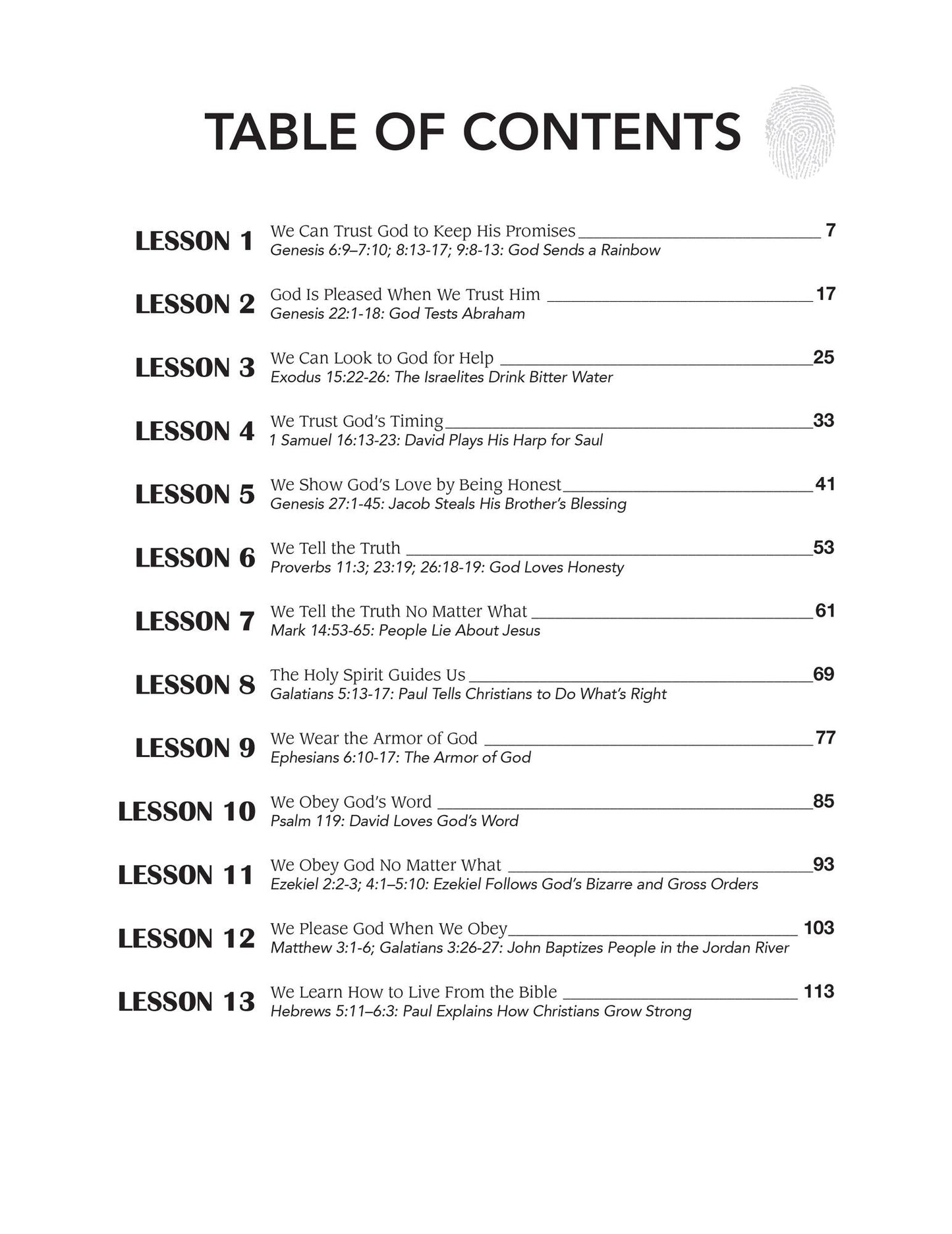 Character by God's Design: Volume 2: 13 Lessons on Trust, Honesty and Obedience