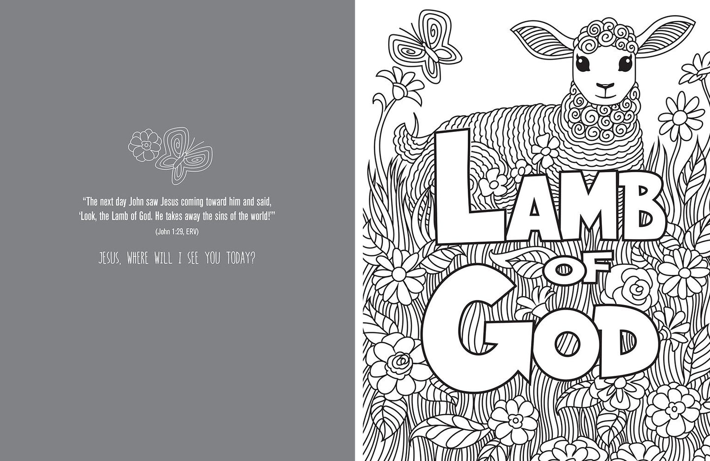 Reflecting on the Names of Jesus: Jesus-Centered Coloring Book for Adults