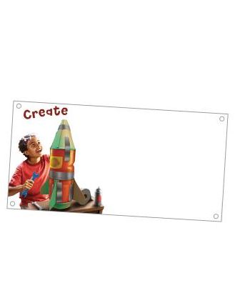 Maker Fun Factory Theme Outdoor Banner (8ft.X 4ft.)