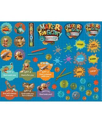 Maker Fun Factory Theme Sticker Sheets (Pkg. of 10 Sheets)
