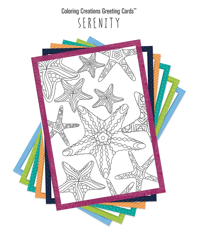 Coloring Creations Greeting Cards - Serenity: With Scripture