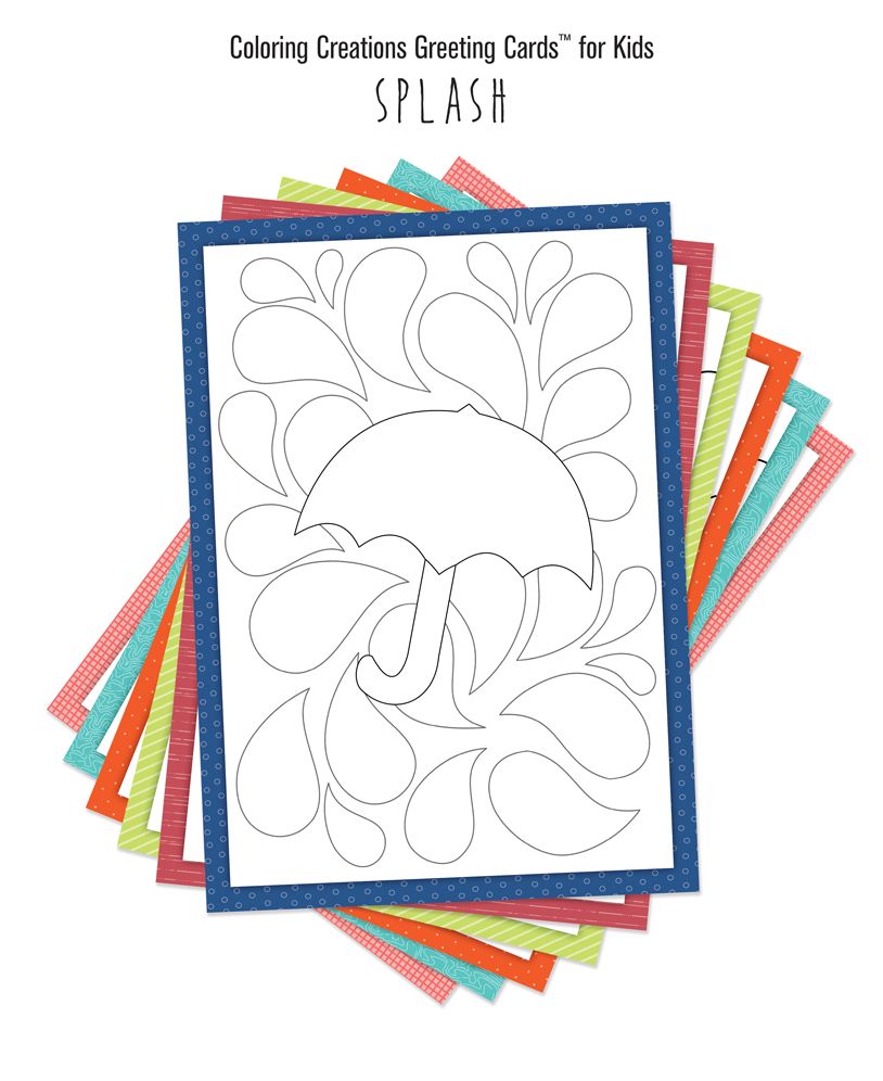 Coloring Creations Greeting Cards for Kids - Splash: With Scripture