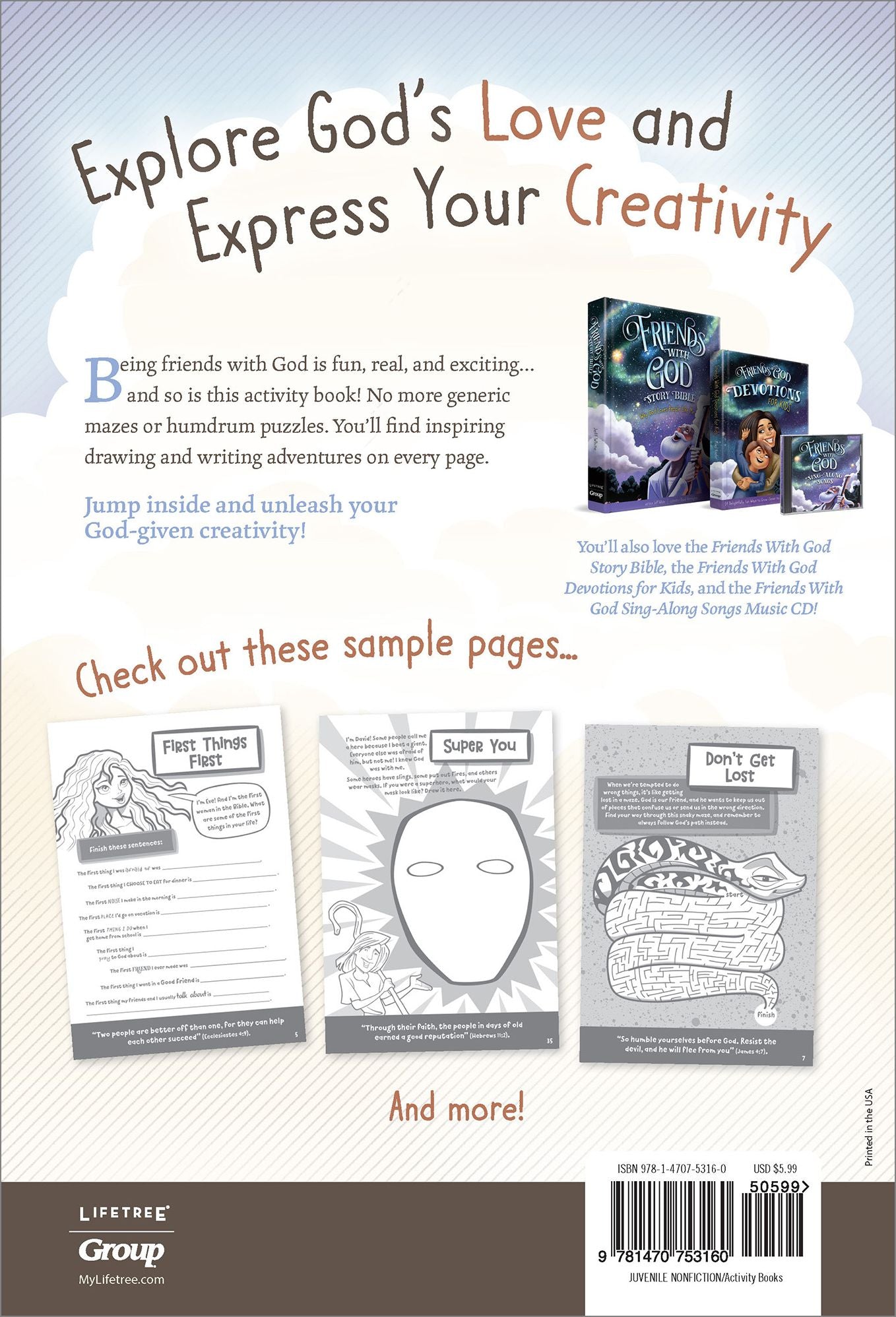 Friends With God Activity Book