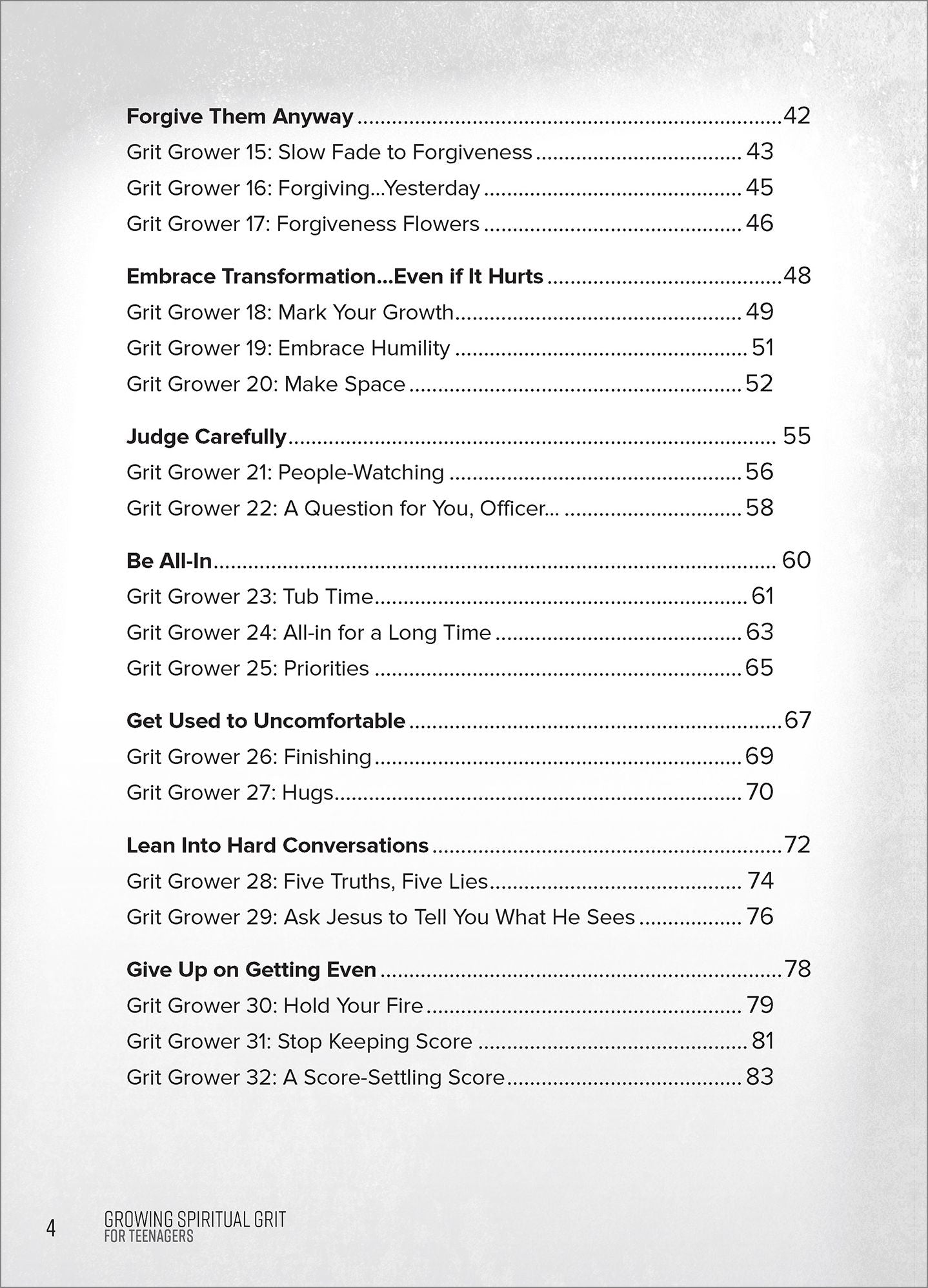 Growing Spiritual Grit for Teenagers: 40 Devotions