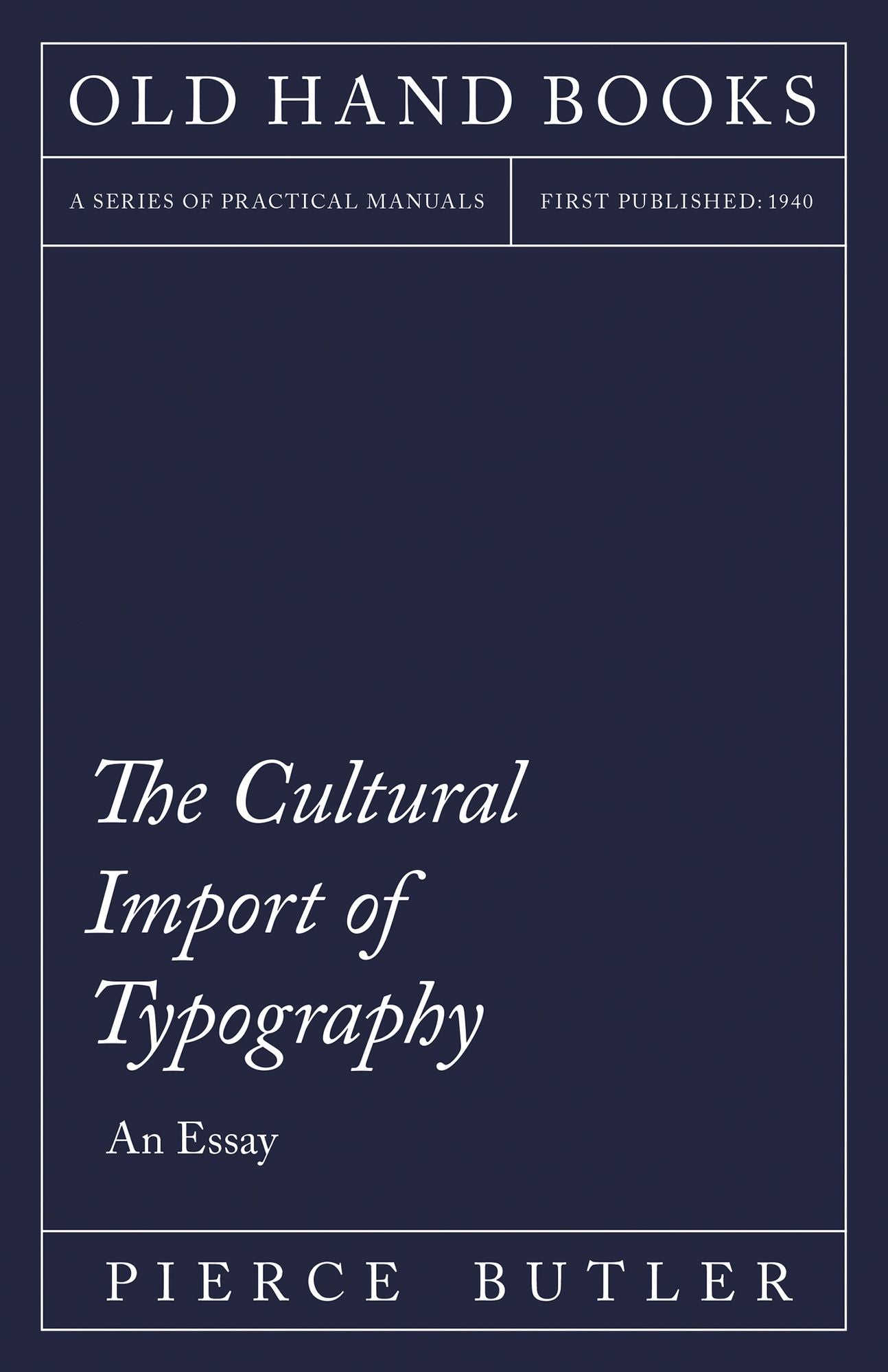 The Cultural Import of Typography
