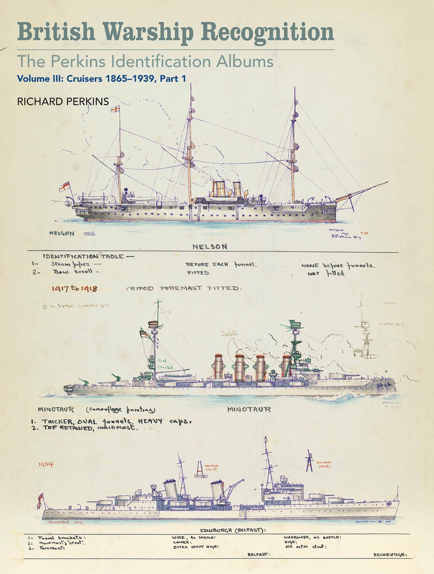 British Warship Recognition: The Perkins Identification Albums: Vol. III: Cruisers 1865-1939, Part I