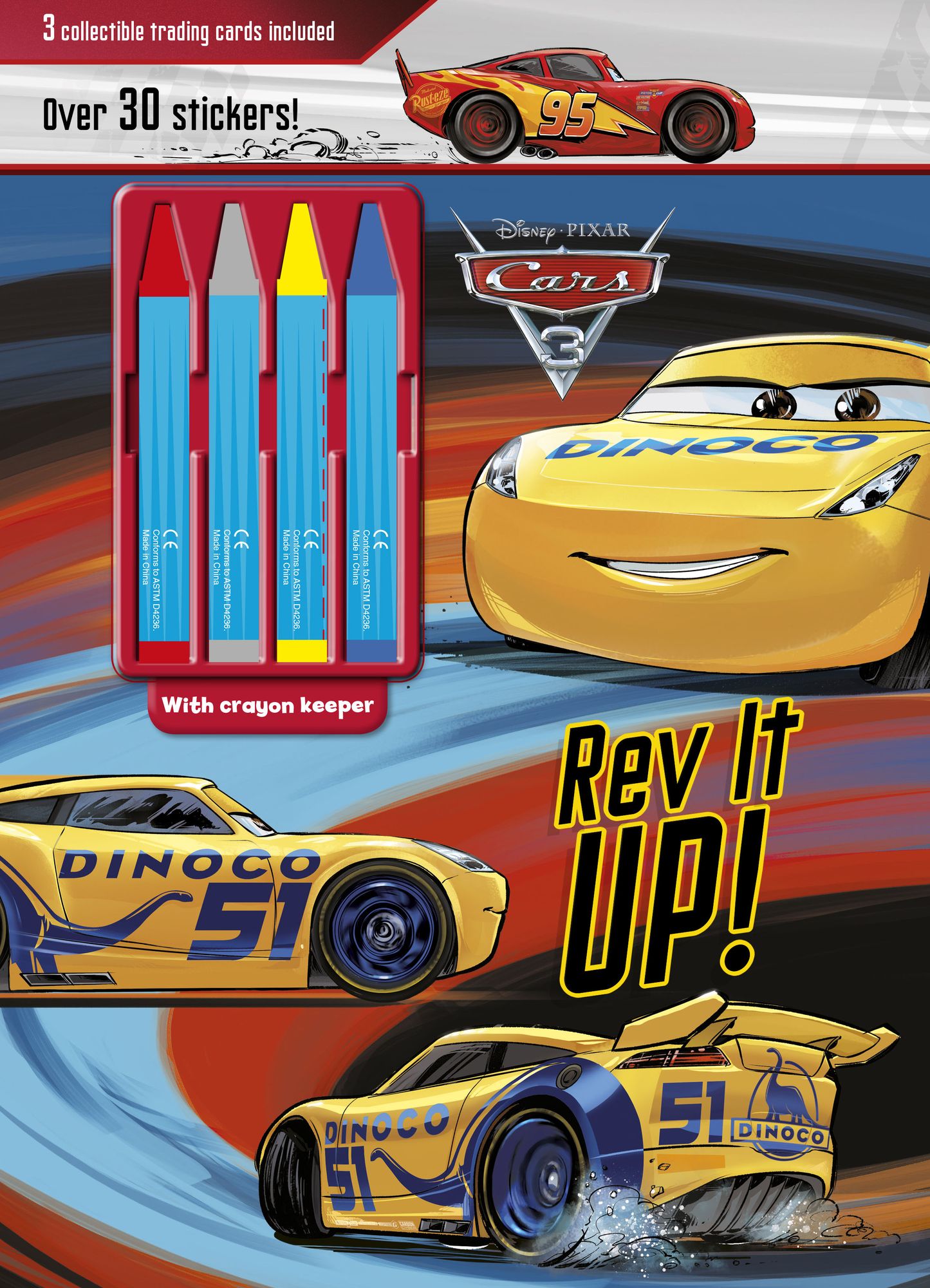 Disney Pixar Cars 3 Rev It Up!: 3 Collectible Trading Cards Included