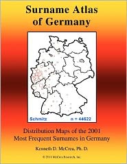 Surname Atlas of Germany: Distribution Maps of the 2001 Most Frequent Surnames in Germany